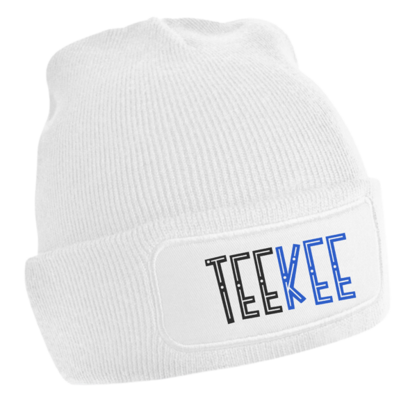 White Beanie | Text - Image 3