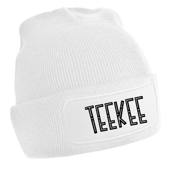 White Beanie | Text - Image 2